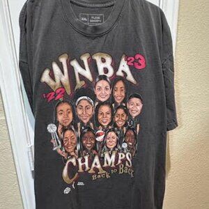 Las Vegas Aces Playa Society Black Back-To-Back WNBA Finals Tshirt